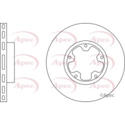 Brake Disc APEC DSK2751 OE Ref 402069X200 APEC