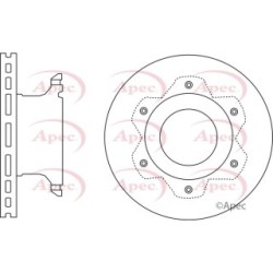 Brake Disc APEC DSK2760 OE Ref 9054200072 APEC