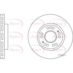 Brake Disc APEC DSK2762 OE Ref MB858799