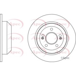 Brake Disc APEC DSK2764 OE Ref 584112W010