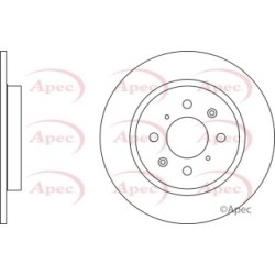 Brake Disc APEC DSK2767 OE Ref 42510TM8G00