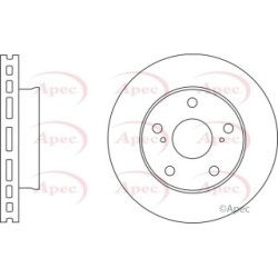 Brake Disc APEC DSK2768 OE Ref 435120K030