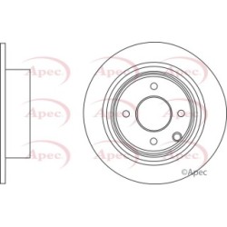 Brake Disc APEC DSK2769 OE Ref 43206EM10A APEC