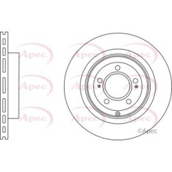 Brake Disc APEC DSK2772 OE Ref 4615A025
