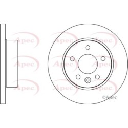 Brake Disc APEC DSK2775 OE Ref 6384210412