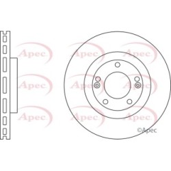 Brake Disc APEC DSK2780 OE Ref 517123K100