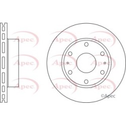 Brake Disc APEC DSK2782 OE Ref 435120K070