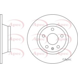 Brake Disc APEC DSK2788 OE Ref 8J0615601