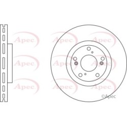Brake Disc APEC DSK2792 OE Ref 45251SEAJ01
