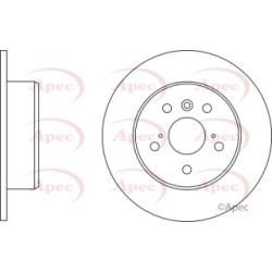 Brake Disc APEC DSK2795 OE Ref 4243133050
