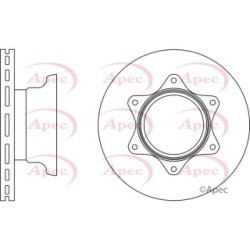 Brake Disc APEC DSK2796 OE Ref A6684230112