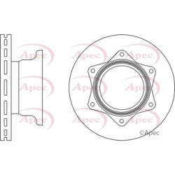 Brake Disc APEC DSK2797 OE Ref 6684230012