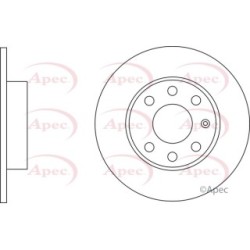 Brake Disc APEC DSK2798 OE Ref 9117676