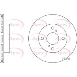 Brake Disc APEC DSK2801 OE Ref 5531176A00 APEC