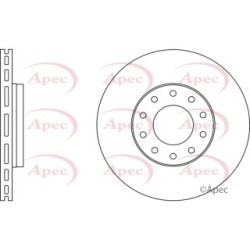 Brake Disc APEC DSK2803 OE Ref 5010260604