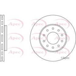 Brake Disc APEC DSK2804 OE Ref 5010260603