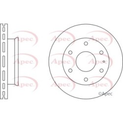 Brake Disc APEC DSK2806 OE Ref 4429562
