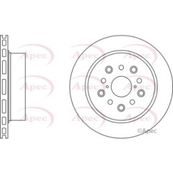 Brake Disc APEC DSK2807 OE Ref 4243150080