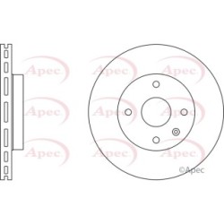 Brake Disc APEC DSK2810 OE Ref 96329364