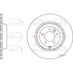 Brake Disc APEC DSK2819 OE Ref LR016192 APEC