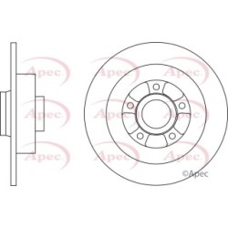 Brake Disc APEC DSK2822 OE Ref 432020016R