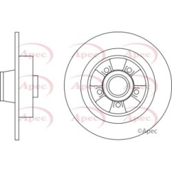 Brake Disc APEC DSK2825 OE Ref 8200736267 APEC