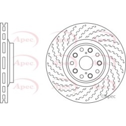 Brake Disc APEC DSK2827 OE Ref 4351250250 APEC