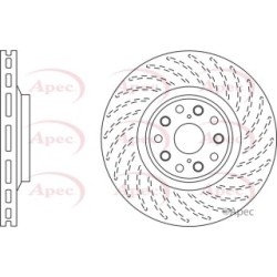 Brake Disc APEC DSK2828 OE Ref 4351650010 APEC
