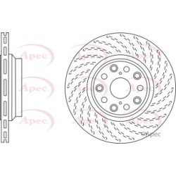 Brake Disc APEC DSK2830 OE Ref 4243250010
