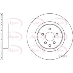 Brake Disc APEC DSK2834 OE Ref 43206JL00A