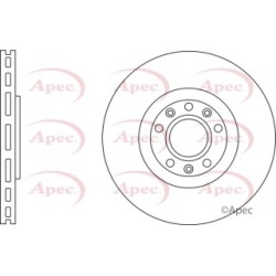 Brake Disc APEC DSK2836 OE Ref 4249F8