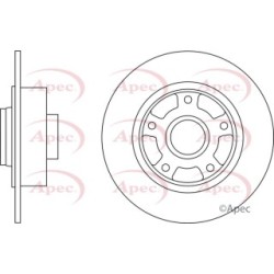 Brake Disc APEC DSK2843 OE Ref 432006506R