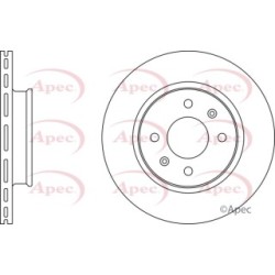 Brake Disc APEC DSK2846 OE Ref 517121J500