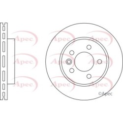 Brake Disc APEC DSK2847 OE Ref 2H0615301A