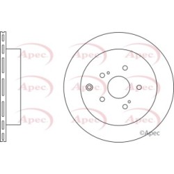 Brake Disc APEC DSK2852 OE Ref 5561177K00