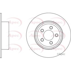 Brake Disc APEC DSK2853 OE Ref 4779208AB