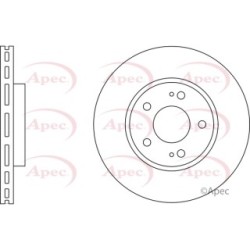 Brake Disc APEC DSK2856 OE Ref MR510966