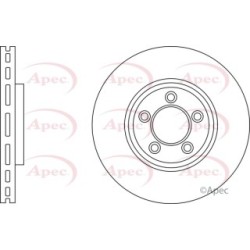 Brake Disc APEC DSK2857 OE Ref C2C25335 APEC