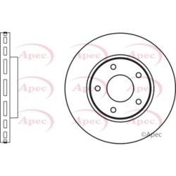 Brake Disc APEC DSK2862 OE Ref 402061KA3A