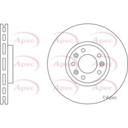 Brake Disc APEC DSK2863 OE Ref 4249L3