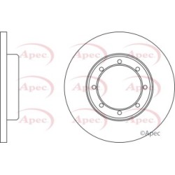 Brake Disc APEC DSK2865 OE Ref 93168942