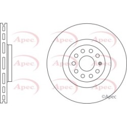 Brake Disc APEC DSK2867 OE Ref 8S0615301D