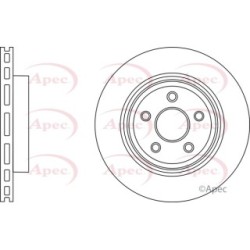 Brake Disc APEC DSK2875 OE Ref 5290731AB