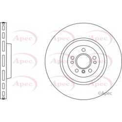 Brake Disc APEC DSK2876 OE Ref A1644211512