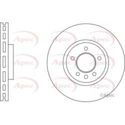 Brake Disc APEC DSK2884 OE Ref 95835140301