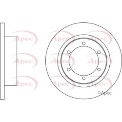 Brake Disc APEC DSK2885 OE Ref 43206MB600
