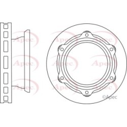 Brake Disc APEC DSK2892 OE Ref 4243137040