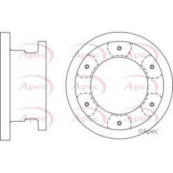 Brake Disc APEC DSK2894 OE Ref 42471150
