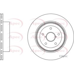 Brake Disc APEC DSK2895 OE Ref 26700FE050