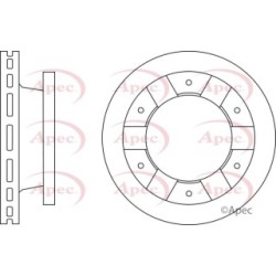 Brake Disc APEC DSK2897 OE Ref MK584497